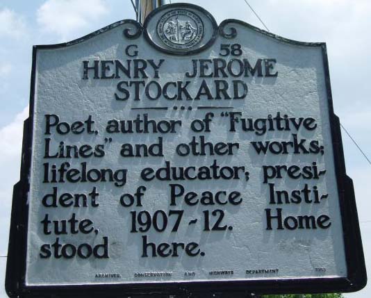 Henry Jerome Stockard's marker is located in Burlington, Alamance County. Photo is courtsey from North Carolina Highway Historical Marker Program. Henry Jerome Stockard's marker is located in Burlington, Alamance County. Photo is courtsey from North Carolina Highway Historical Marker Program.