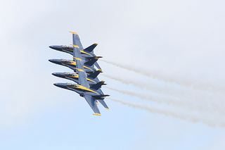 Blue Angels at the 2012 Cherry Point Air Show, May 6, at Marine Corps Air Station Cherry Point, N.C. Image courtesy of Flickr user CherryPoint. Blue Angels at the 2012 Cherry Point Air Show, May 6, at Marine Corps Air Station Cherry Point, N.C. Image courtesy of Flickr user CherryPoint.