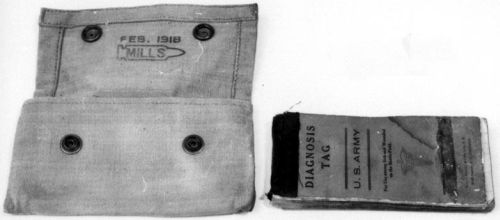 "Diagnosis tag book." 1917-18. Made by William J. Brewer. NC Museum of History. Accession No. H.1961.63.124. "Diagnosis tag book." 1917-18. Made by William J. Brewer. NC Museum of History. Accession No. H.1961.63.124.