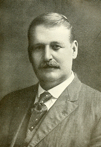 A photograph of William Cicero Hammer published in 1919. Image from the Internet Archive. - Hammer_William_Cicero_Archive_historyofnorthca06conn_0319