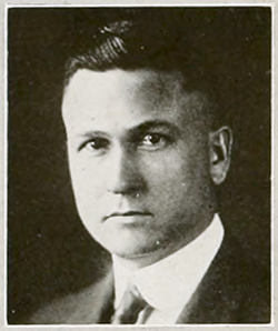 A photograph of John William Harrelson from the 1921 North Carolina State University yearbook. Image - Harrelson_John_William_NCSU