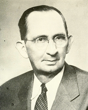 A photograph of John Archibald McMillan published in 1949. Image from the Internet Archive. - McMillan_John_Archibald_Archive_org_annual117120194719501bapt_0677