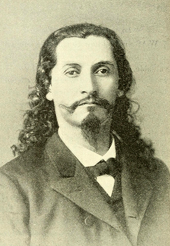 A photograph of Nimrod Jarrett Smith published in 1892. Image from the Internet Archive. - Smith_Nimrod_Jarrett_Archive_org_wagonautsabroadt00doak_0232