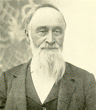 A photograph of William Henry Snow published in 1902. Image from the Internet Archive. - Snow_William_Henry_Archive_org_historyofguilfor00stoc_0089