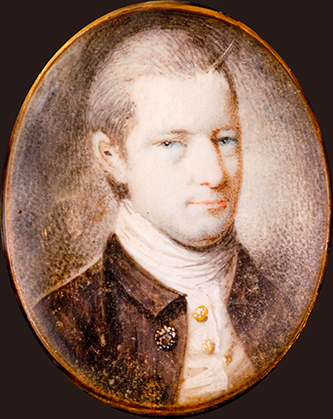 A miniature portrait of a young John Wright Stanly. Image from Tryon Palace. - Stanly_John_Wright_Tryon_Palace