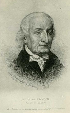 Hugh Williamson, drawn by Albert Rosenthal from a painting by John Trumbull. - williamson_hugh_portrait2