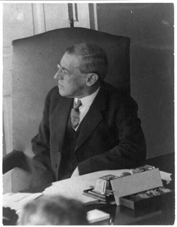 Woodrow Wilson, one of first Cabinet meetings