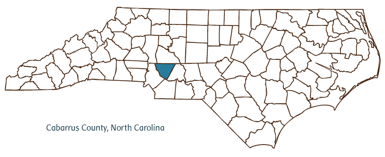 Cabarrus County Map. Cabarrus was formed in 1792