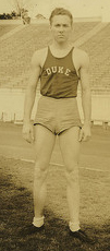 Donn Kinzle, Track and Field, Duke University. Image courtesy of Duke University Archives.