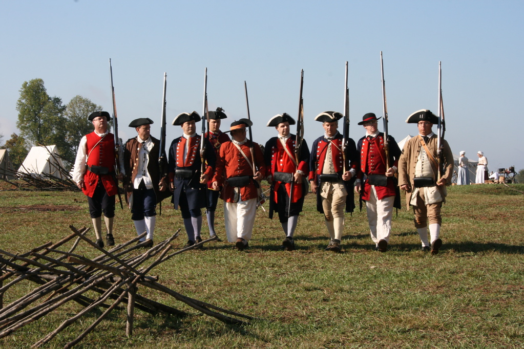 Re-enactors at Fort Dobbs