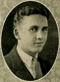 A photograph of Alonzo Clay Edwards from the 1924 Trinity College yearbook. Image from the Internet Archive.