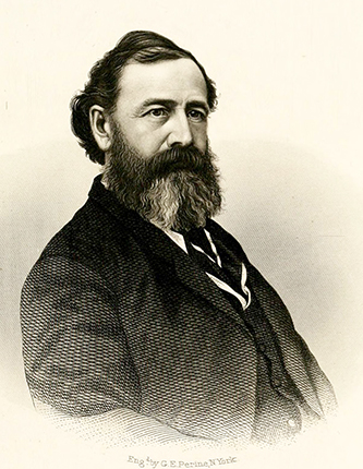 An engraving of John Robert French published in 1871. Image from the Internet Archive.