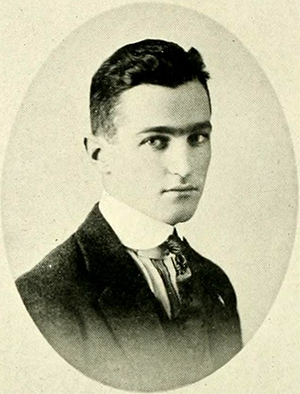 Photograph of Charles Holmes Herty, Jr. from his 1918 college yearbook. Image from the North Carolina Collection, University of North Carolina at Chapel Hill.