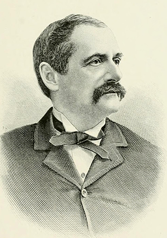 An engraving of John W. Hinsdale published in 1892. Image from the Internet Archive.