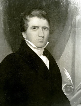 A photograph of a portrait of Gavin Hogg. Image courtesy the Southern Historical Collection, Wilson Library, University of North Carolina at Chapel Hill. 