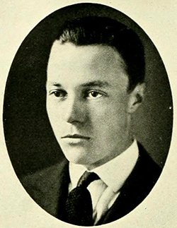 Photograph of William Ruffin Haywood from his 1921 college yearbook. Image from University of North Carolina at Chapel Hill.