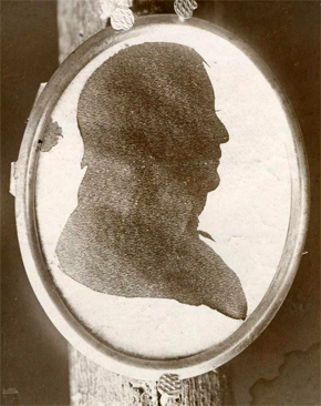 Image of silhouette of Governor James Turner, brother of Jacob Turner.  From the collections of the North Carolina Museum of History.