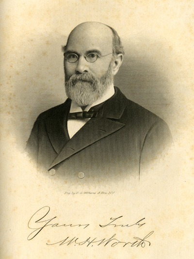 Portrait of William Henry Worth, from Samuel A. Ashe's <i>Biographical History of North Carolina</i> Vol. 3, published 1906. 
