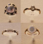 Mourning Rings from the British Museum, 1729-80. Image courtesy of Kotomi Yamamura. 