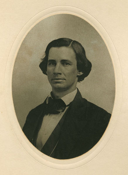 An 1857 photograph of Benjamin Hedrick.
