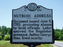 NC Historic Highway Marker image for the Nutbush Address