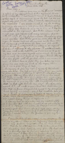 Iowa Royster's June 29, 1863 letter to his mother.