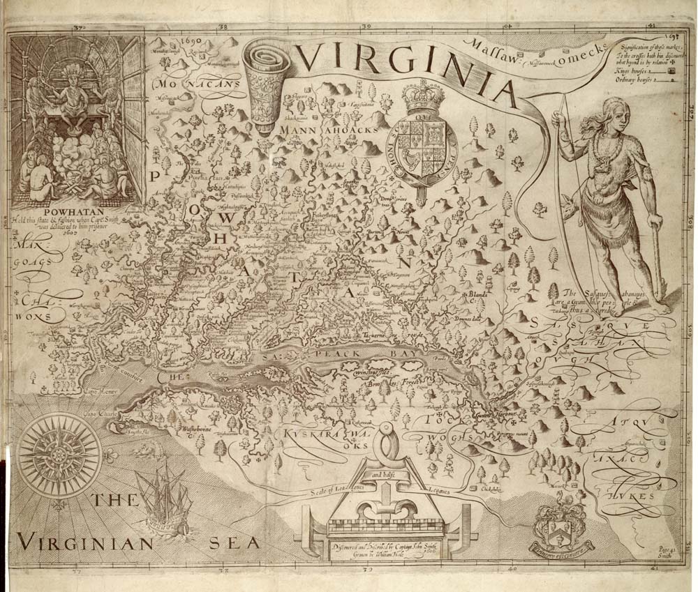 John Smith's map of Virginia, 1624