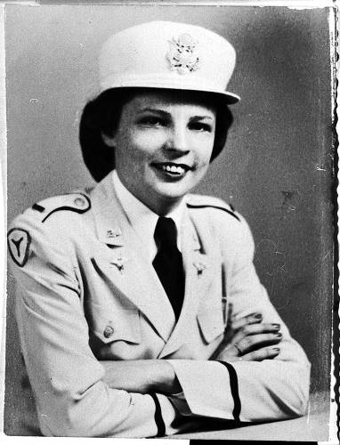 Portrait of Eloise Rallings Lewis taken during her time as the Assistant Director of Cadet Nurse Corps at Valley Forge General Hospital in 1945.