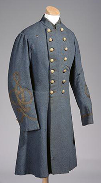 Henry Marchmore Shaw's Confederate uniform coat. Image from the North Carolina Museum of History.