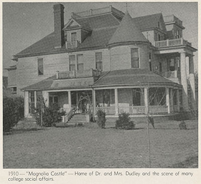 The Dudley's Home, Magnolia Castle, courtesy of F. D. Bluford Library Archives, North Carolina Agricultural and Technical State University. 