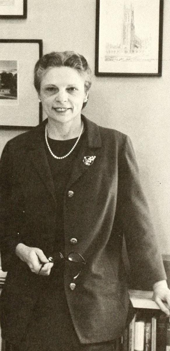 Photograph of Dr. Eloise Rallings Lewis during her time as the dean of UNCG's School of Nursing. From 1968 edition of Pine needles, courtesy of North Carolina Digital Heritage Center.