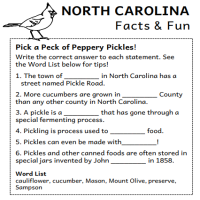 North Carolina Facts and Fun wordplay. 