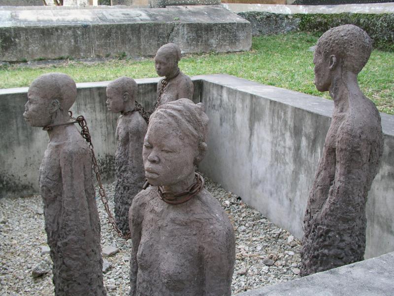 Slave trade memorial at Zanzibar Slave trade memorial at Zanzibar
