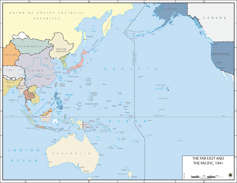 The Far East and the Pacific, 1941