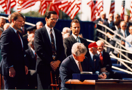 north american free trade agreement signing