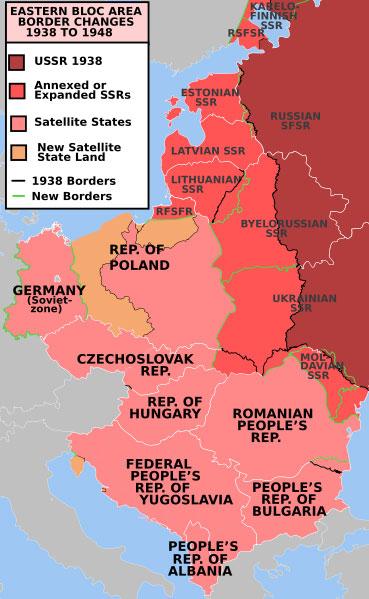 Eastern bloc map