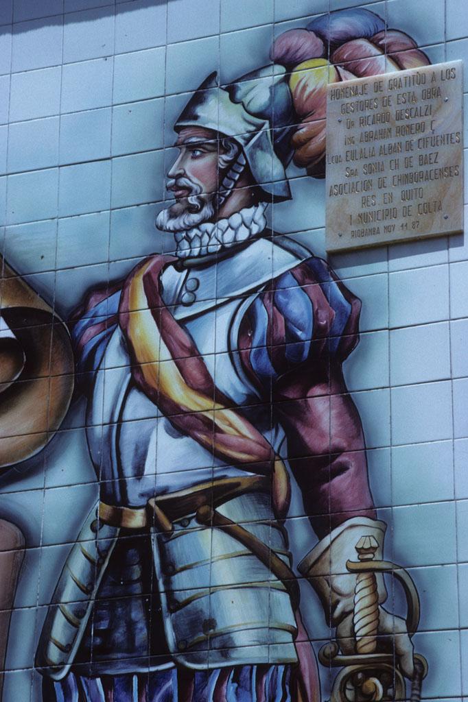 <img typeof="foaf:Image" src="http://statelibrarync.org/learnnc/sites/default/files/images/ecuador_040.jpg" width="682" height="1024" alt="Mural of a Spanish conquistador" title="Mural of a Spanish conquistador" />