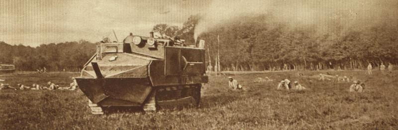 A French tank on the move A French tank on the move