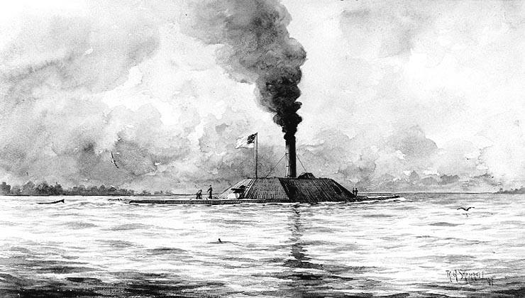 CSS Albemarle A black and white image of a sunken Confederate ship