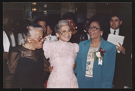 Everee McCauley Ward, Rosa Parks and Daisy Bates at the Kennedy Center Birthday tribute to Mrs. Parks, Washington, D.C. (1990) Everee McCauley Ward, Rosa Parks and Daisy Bates at the Kennedy Center Birthday tribute to Mrs. Parks, Washington, D.C. (1990)
