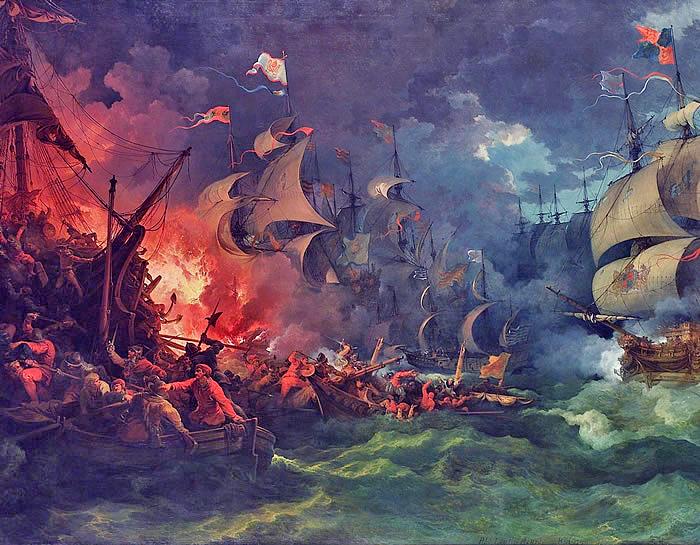 Defeat of the Spanish Armada 8 August 1588 NCpedia