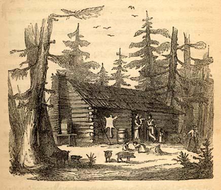 <img typeof="foaf:Image" src="http://statelibrarync.org/learnnc/sites/default/files/images/olmsted349.jpg" width="436" height="375" alt="A log house in the woods of antebellum North Carolina" title="A log house in the woods of antebellum North Carolina" />