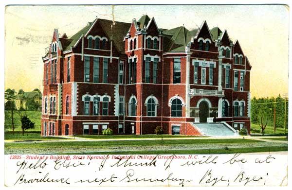 Student's Building, State Normal & Industrial College (postcard)