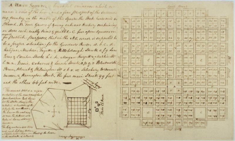 William Christmas' plan for Raleigh, 1792
