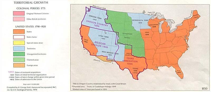 regions of the us 1850