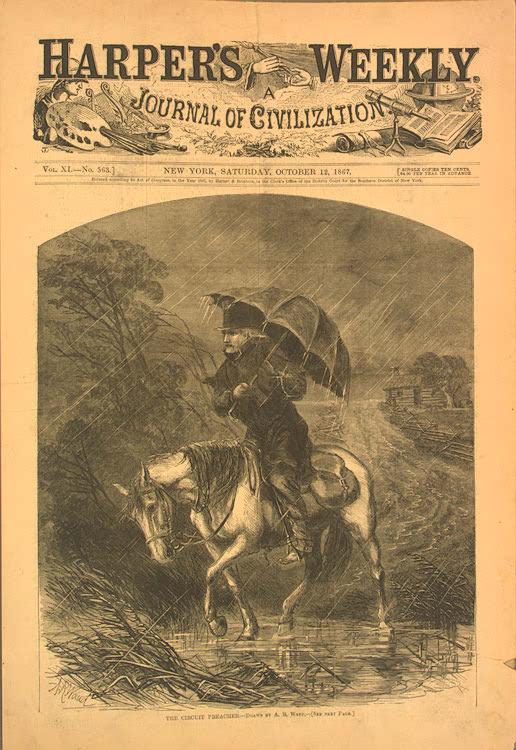 Circuit rider from Harper's Weekly 