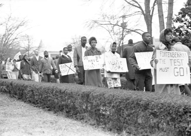 Voting rights demonstration
