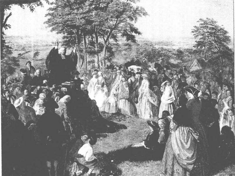 George Whitefield preaching George Whitefield preaching