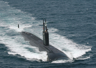 The USS Asheville (SSN 758) near San Diego, Calif. on November 29, 2008. Image from  U.S. Navy/Flickr user Marion Doss.  