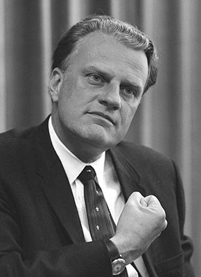 This is an image of Reverend Billy Graham in 1966.